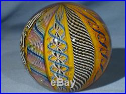 Paperweights Contemporary Art Glass James Alloway 3.4 inch End Of Day#32
