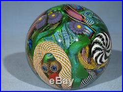 Paperweights Contemporary Art Glass James Alloway 3.52inch Psychedelic #255