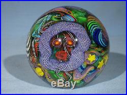 Paperweights Contemporary Art Glass James Alloway 3.52inch Psychedelic #255