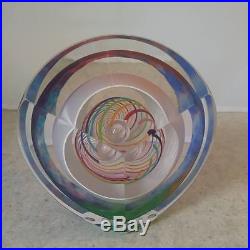 Paul Harrie Saturn Series Paperweight RainbowUSA Glass