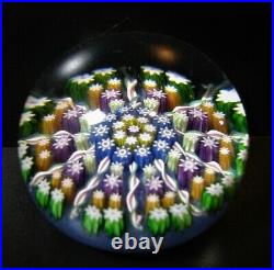 Perthshire 10 Spoke Radial Millefiore Paperweight