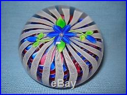Perthshire 1995 Special Limited Edition Paperweight Blue Flower No 119/350