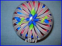 Perthshire 1995 Special Limited Edition Paperweight Blue Flower No 119/350