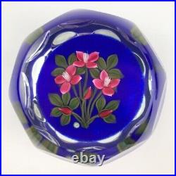 Perthshire 2000D Faceted Bouquet Lampwork Flower Buds Floral Vintage Paperweight