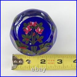 Perthshire 2000D Faceted Bouquet Lampwork Flower Buds Floral Vintage Paperweight