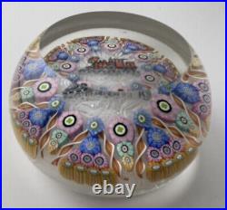 Perthshire Faceted PP56 Locomotive Train Engine Millefiori Art Glass Paperweight