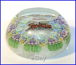 Perthshire Glass Locomotive Train Milifiore Colorful Paperweight FUND