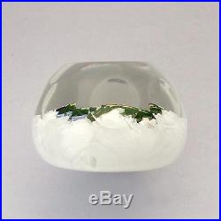 Perthshire LE 1994A Pansy glass paperweight + box + cert / presse papiers