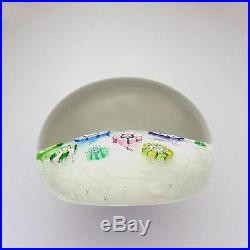 Perthshire LE PP 11 1977 glass paperweight signed + dated / presse papiers