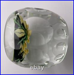 Perthshire LE Scottish Broom 1985E Annual Collection Paperweight Signed WithBox