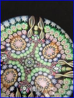 Perthshire Millefiori Art Glass Paperweight/ 1988/ FT