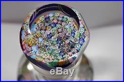 Perthshire Multifaceted Millefiori Inkwell Bottle With Matching Stopper PP15