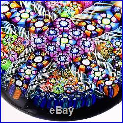 Perthshire One of a Kind Cross Form Millefiori Paperweight