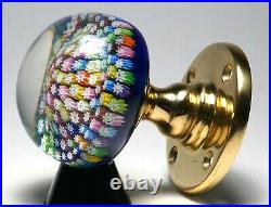 Perthshire PP18 Closepack Millefiori Paperweight Doorknob