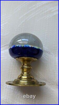 Perthshire PP18 End of Day Millefiori Door Knob On Brass Base EC