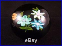 Perthshire Paperweight 1978D Floral Bouquet w Bud Paperweight LE EC