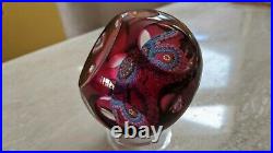 Perthshire Paperweight 1992F MAGNUM Garland Paperweight #106 LE WithCOA