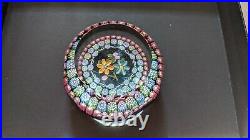 Perthshire Paperweight 1997B Millefiori and Flowers Paperweight #179 LE WithCOA