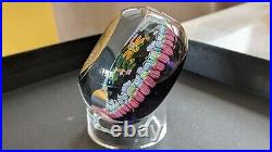 Perthshire Paperweight 1997B Millefiori and Flowers Paperweight #179 LE WithCOA