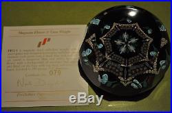 Perthshire Paperweight Magnum Flower & Cane Weight with COA No. 079