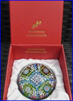 Perthshire Paperweights Complex Millefiori Limited Edition Large Paperweight