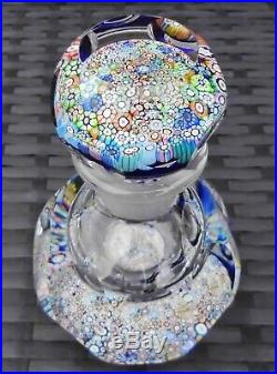 Perthshire Paperweights Complex Millefiori Paperweight Inkwell Bottle Pp15