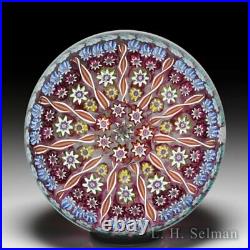 Perthshire Paperweights patterned millefiori and radial twists glass paperweight