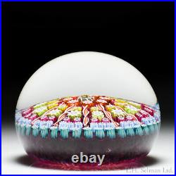 Perthshire Paperweights patterned millefiori and radial twists glass paperweight