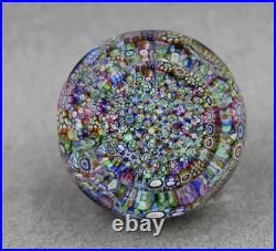 Perthshire Scotland Art Glass Millefiori Faceted Paperweight Perfume Bottle