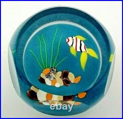 Perthshire Striped Fish Tropical Art Glass Paperweight