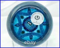 Perthshire's John Deacons Magnum Blue Clichy Type Paperweight FREE SHIPPING