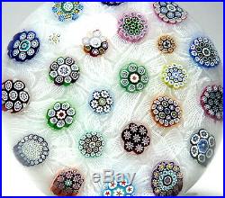 Peter McDougall (PMcD) Special 2012 Magnum Spaced Millefiori on Lace Paperweight