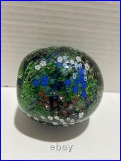 Peter Raos signed 1992 Spring Monet Series Glass Paperweight