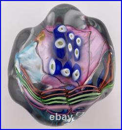 Peter Ridabock Signed Sea Symphony Glass Paperweight