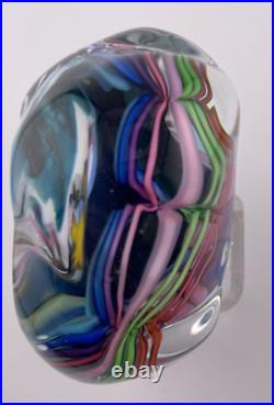 Peter Ridabock Signed Sea Symphony Glass Paperweight