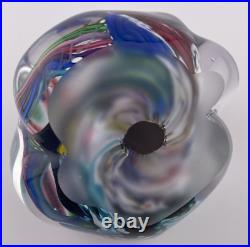 Peter Ridabock Signed Sea Symphony Glass Paperweight