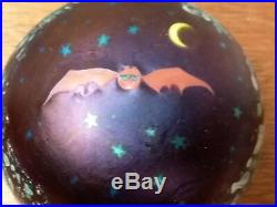 RARE 1976 LUNDBERG STUDIOS LIMITED EDITION STARRY NIGHT WithBAT PAPERWEIGHT 46/300