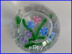 RARE Caithness WHITEFRIARS Faceted BOUQUET AND FERNS 97/150 Paperweight LE EC