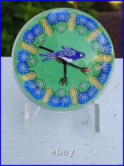 RARE John DEACONS William MANSON Collaborative Millefiori Art Glass Paperweight