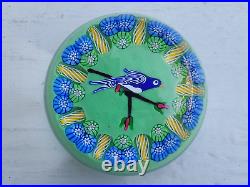 RARE John DEACONS William MANSON Collaborative Millefiori Art Glass Paperweight