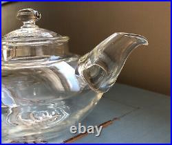 RARE MINT Vintage Pyrex Year 1919 Glass Squat Teapot marked May27-19 Beautiful