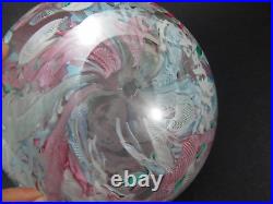 RARE Murano Art Glass Huge 6 x 6 MAGNUM Paperweight 9 1/2 LB