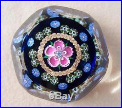 RARE! PERTHSHIRE MULTI FACETED GLASS PAPERWEIGHT 1982