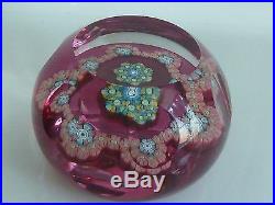 RARE Perthshire PP32 1985 LE Letter Q Small Ruby Paperweight EC 10 Facets