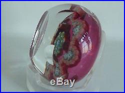 RARE Perthshire PP32 1985 LE Letter Q Small Ruby Paperweight EC 10 Facets