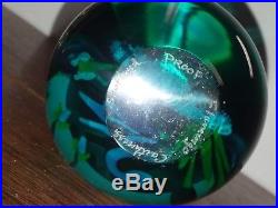 Rare Caithness Proof Art Glass Flamingo Paperweight Signed