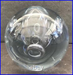 Rare MCM Stromberg Strombergshyttan Swedish Glass Control Bubbles Paperweight