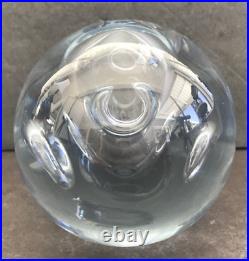 Rare MCM Stromberg Strombergshyttan Swedish Glass Control Bubbles Paperweight