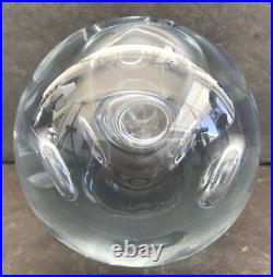 Rare MCM Stromberg Strombergshyttan Swedish Glass Control Bubbles Paperweight