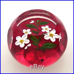 Rare Perthshire 1999 PPCC bouquet signed glass paperweight / presse papiers